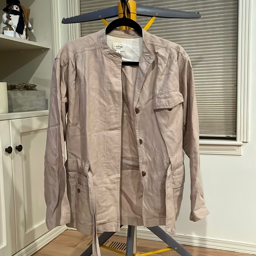 Linen nude Aritzia light jacket